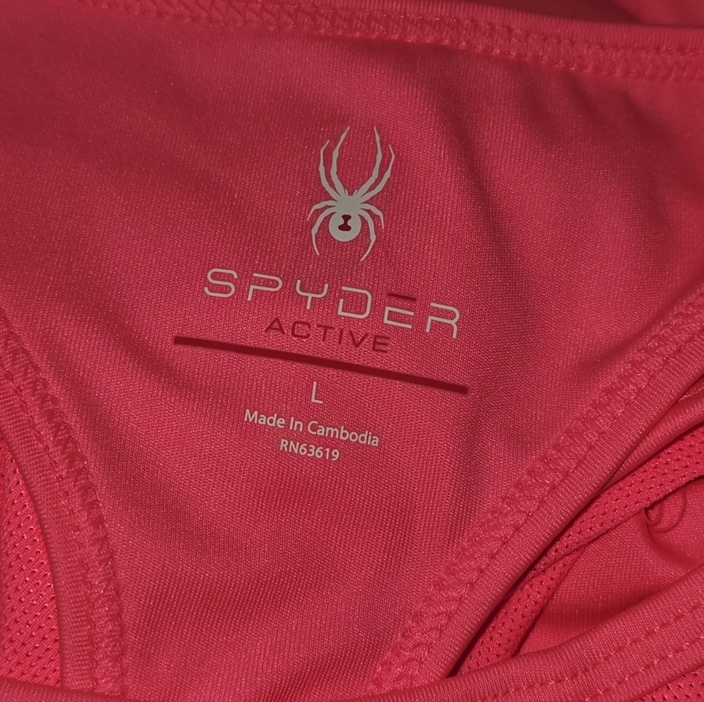 Spyder Racer Back Tank Top Size Large - Picture 3 of 4